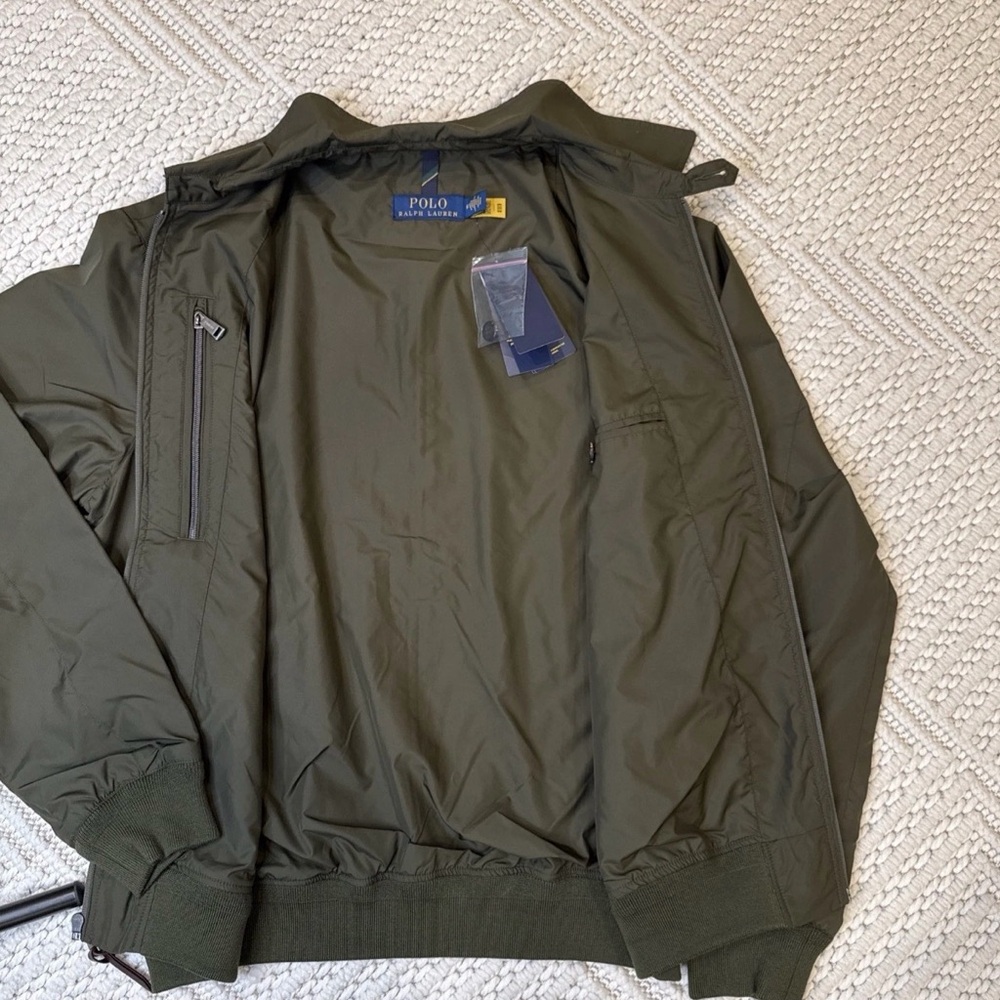 Ralph Lauren Packable Windbreak Jacket Olive Medi… - image 2